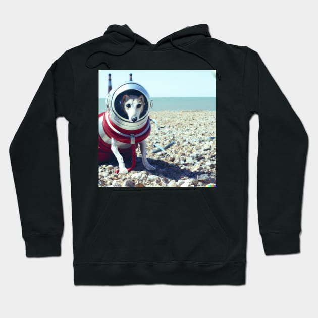 Space Dog #12 Hoodie by AdventuresNoise